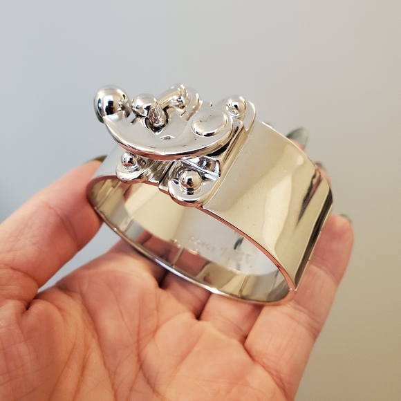 EDDIE BORGO Silver hook cuff - Picture 1 of 5
